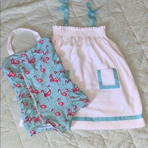 Janie and Jack swimsuit matching set